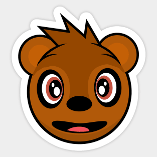 Happy California Grizzly Sticker